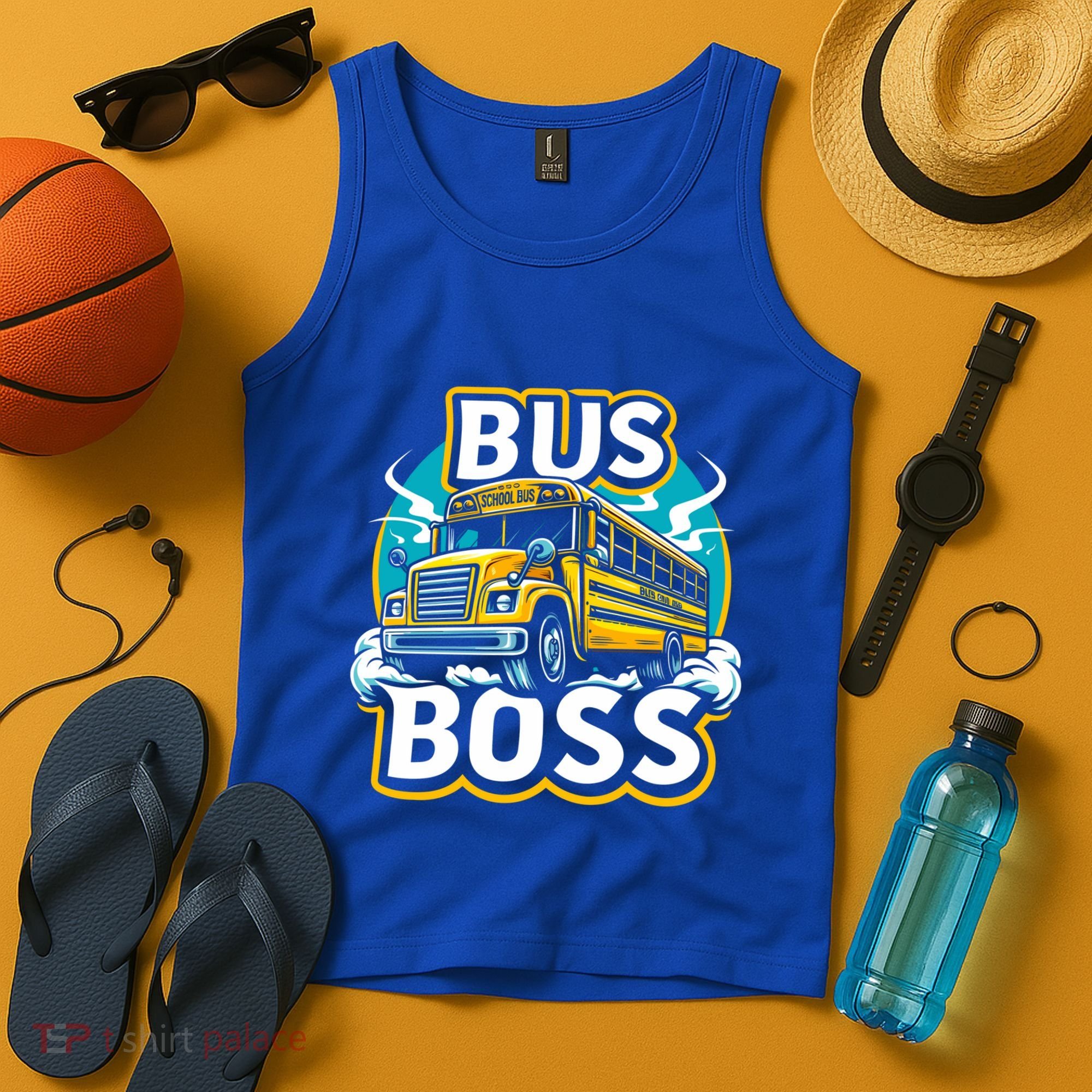 Funny Bus Boss School Bus Driver Back To School Gift Tank Top