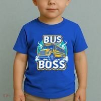Funny Bus Boss School Bus Driver Back To School Gift Toddler T-Shirt thumb 2