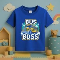 Funny Bus Boss School Bus Driver Back To School Gift Toddler T-Shirt thumb 3