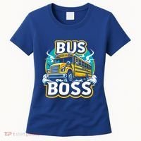 Funny Bus Boss School Bus Driver Back To School Gift Women's T-Shirt thumb 0
