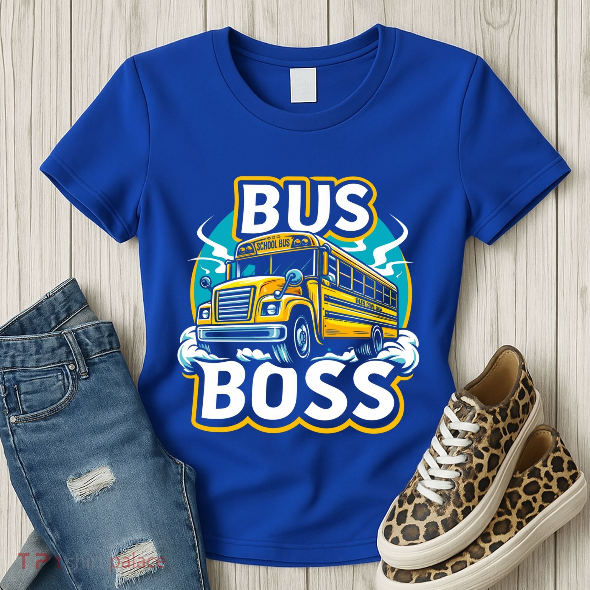 Funny Bus Boss School Bus Driver Back To School Gift Women's T-Shirt