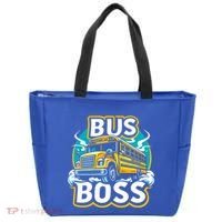 Funny Bus Boss School Bus Driver Back To School Gift Tote Bag thumb 0