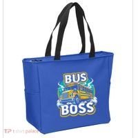 Funny Bus Boss School Bus Driver Back To School Gift Tote Bag thumb 2