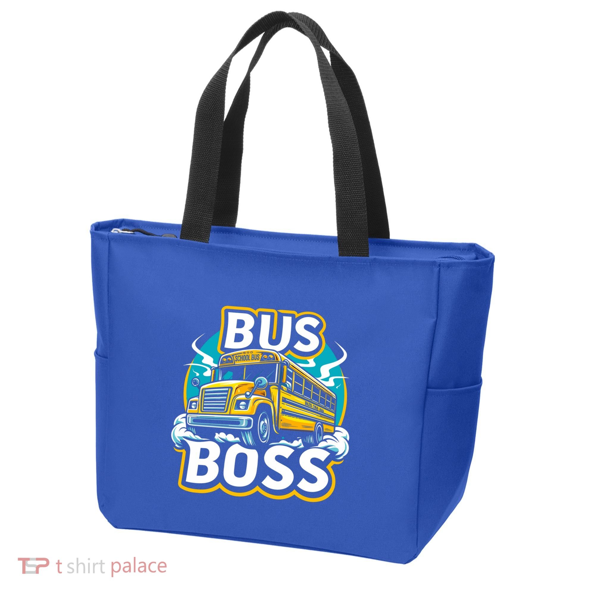 Funny Bus Boss School Bus Driver Back To School Gift Tote Bag