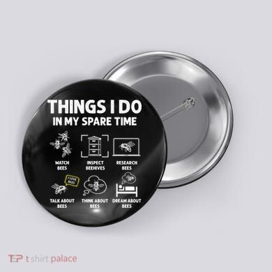 Funny Beekeeper Beekeeping For Beekeeper Button