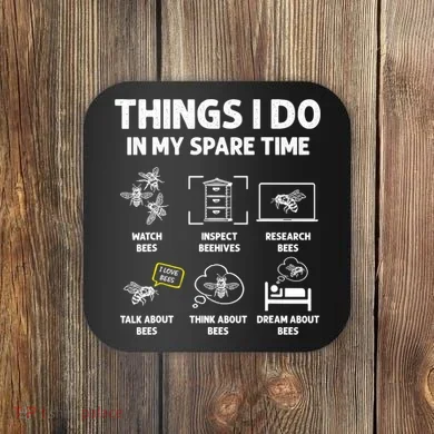 Funny Beekeeper Beekeeping For Beekeeper Coaster