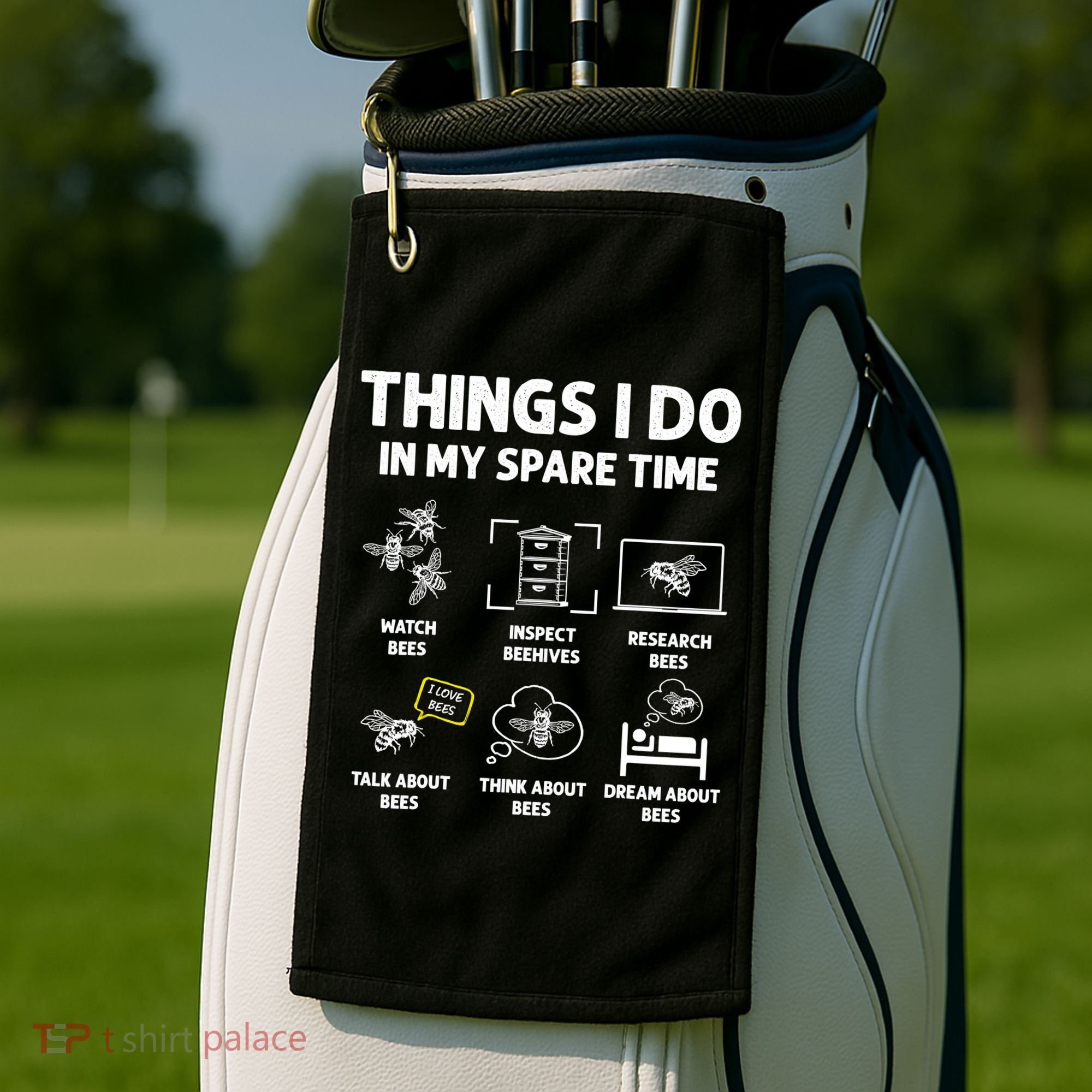 Funny Beekeeper Beekeeping For Beekeeper Golf Towel