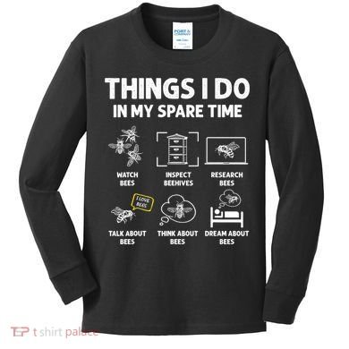 Funny Beekeeper Beekeeping For Beekeeper Kids Long Sleeve Shirt
