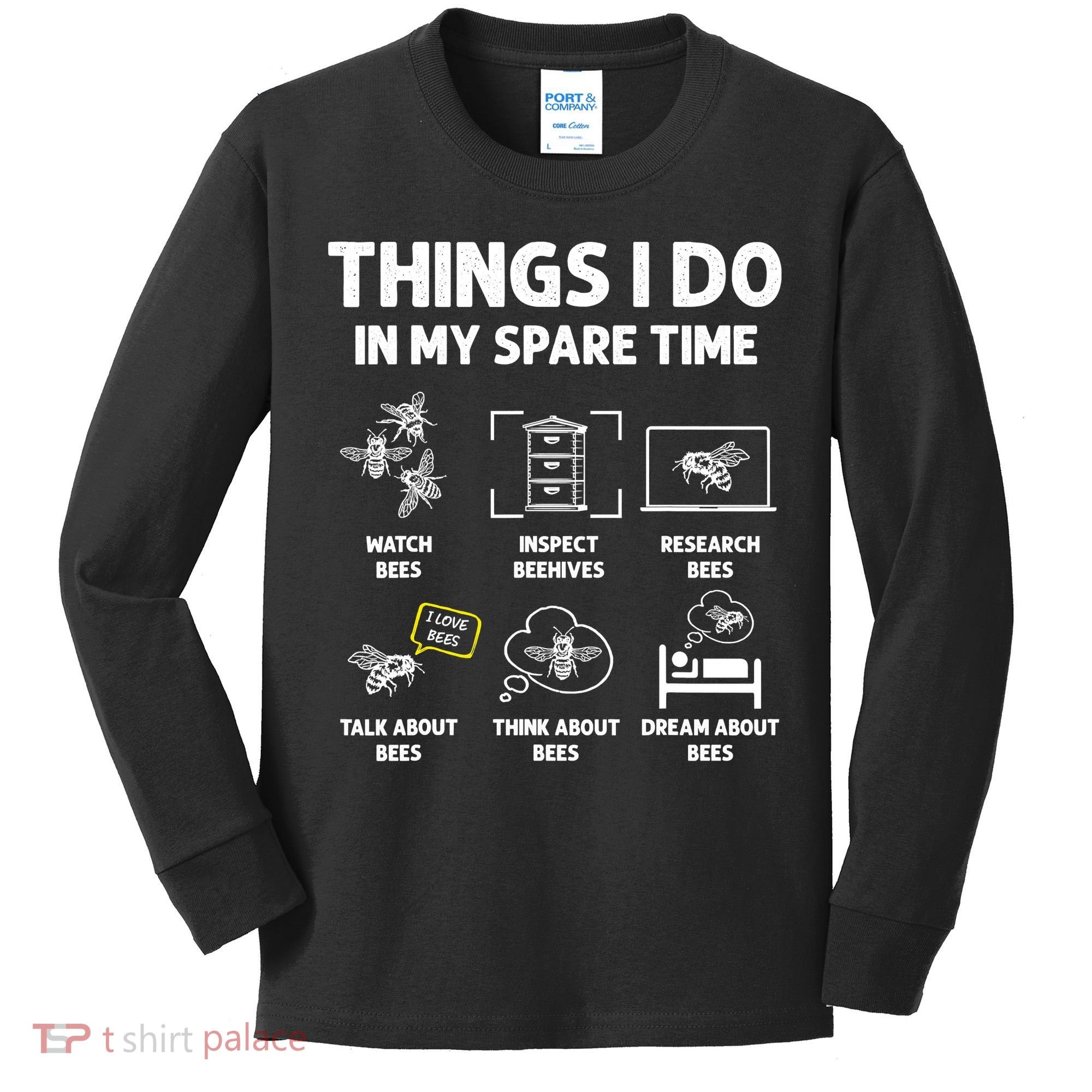 Funny Beekeeper Beekeeping For Beekeeper Kids Long Sleeve Shirt