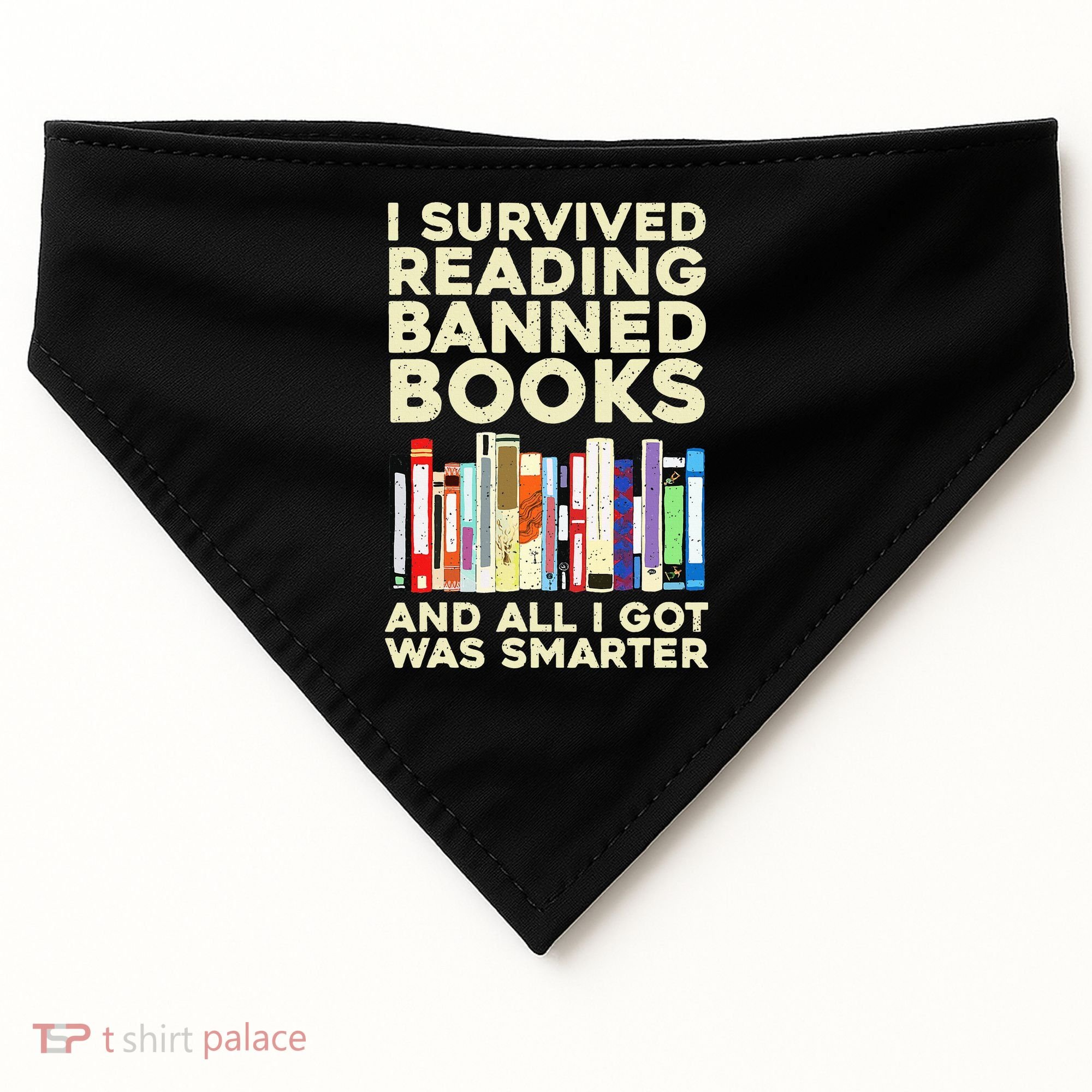 Funny Banned Books Art For  Cool Read Banned Books  USA-Made Doggie Bandana