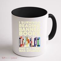 Funny Banned Books Art For  Cool Read Banned Books  Coffee Mug thumb 1