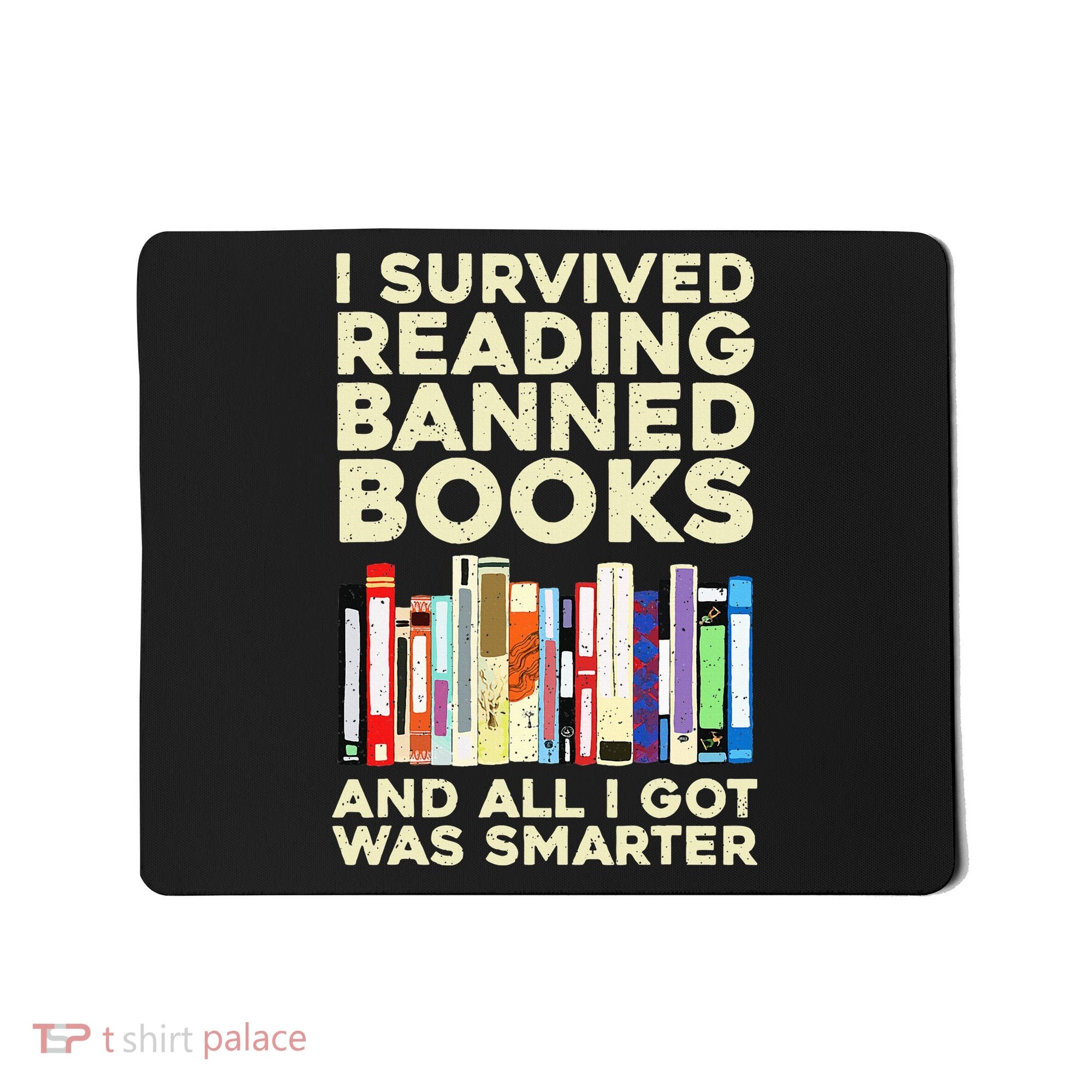 Funny Banned Books Art For  Cool Read Banned Books  Mousepad