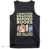 Funny Banned Books Art For  Cool Read Banned Books  Tank Top thumb 0