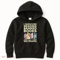 Funny Banned Books Art For  Cool Read Banned Books  Kids Hoodie thumb 0