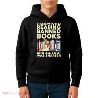 Funny Banned Books Art For  Cool Read Banned Books  Kids Hoodie thumb 4