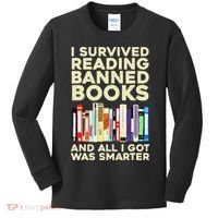 Funny Banned Books Art For  Cool Read Banned Books  Kids Long Sleeve Shirt thumb 0