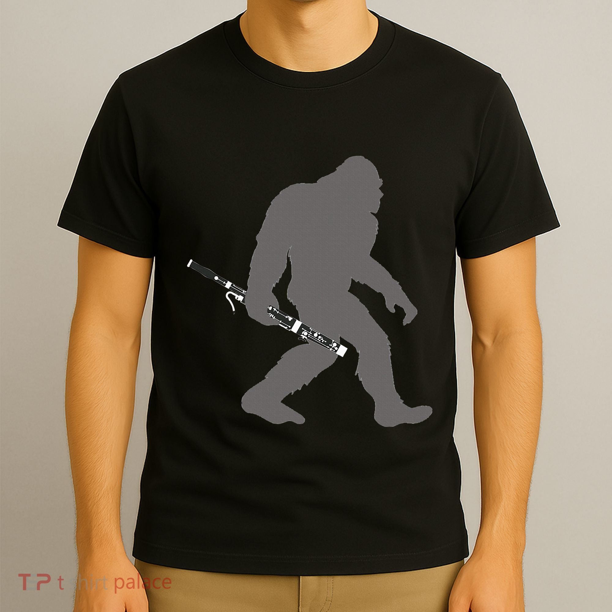 Funny Bassoonist Bigfoot Musician With Bassoon T-Shirt