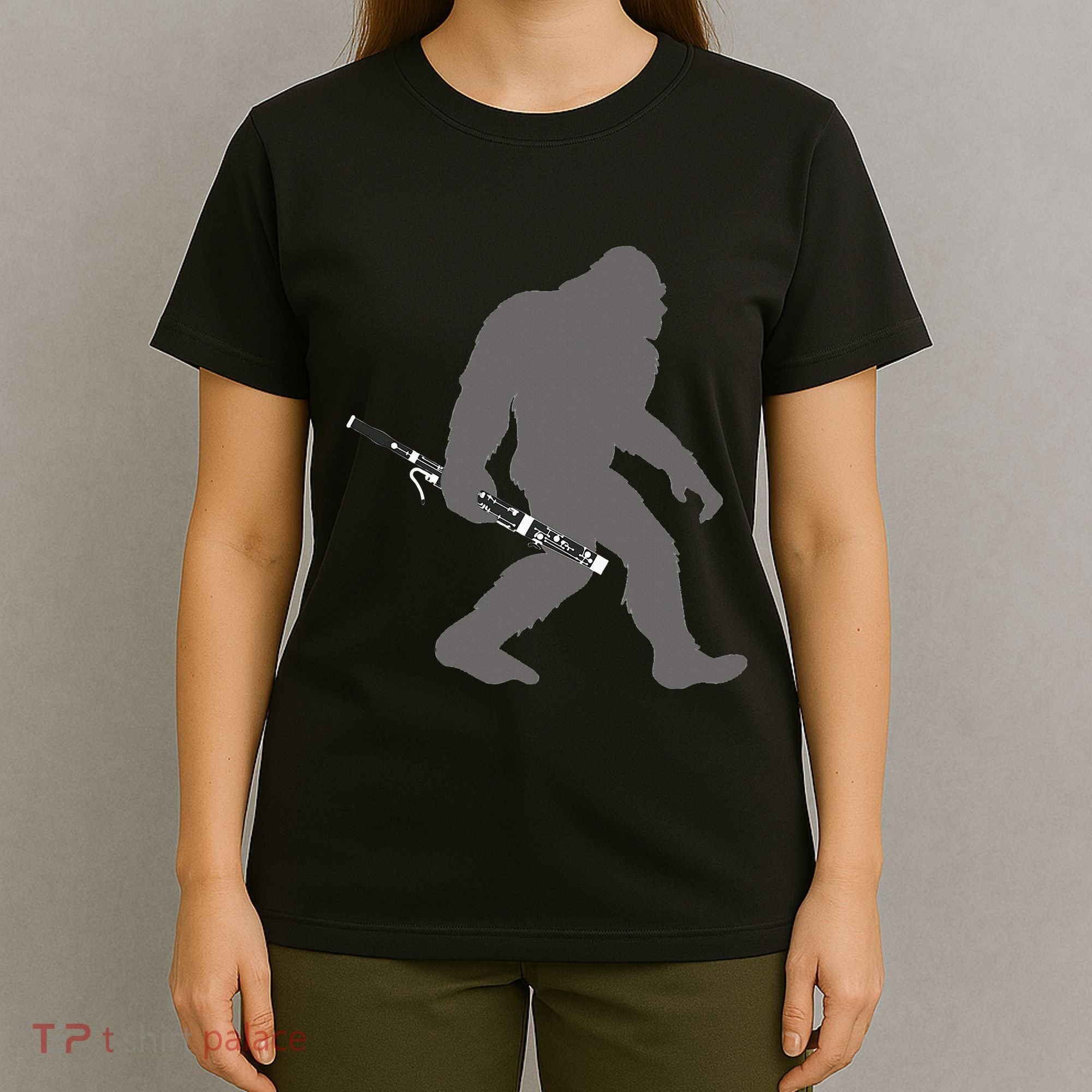 Funny Bassoonist Bigfoot Musician With Bassoon T-Shirt