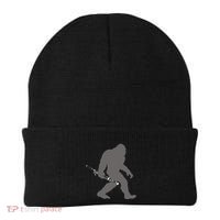 Funny Bassoonist Bigfoot Musician With Bassoon Beanie thumb 0