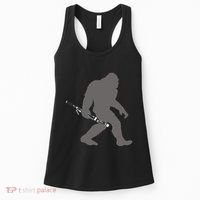 Funny Bassoonist Bigfoot Musician With Bassoon Women's Tank Top thumb 0