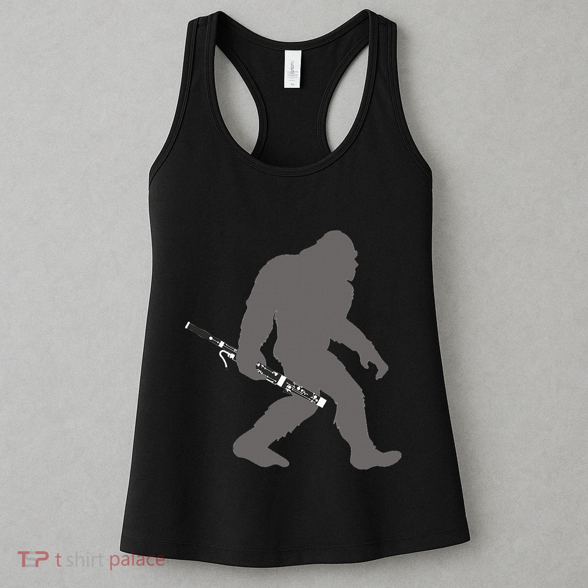 Funny Bassoonist Bigfoot Musician With Bassoon Women's Tank Top