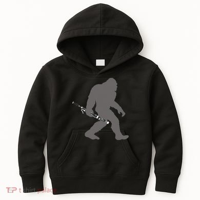 Funny Bassoonist Bigfoot Musician With Bassoon Kids Hoodie