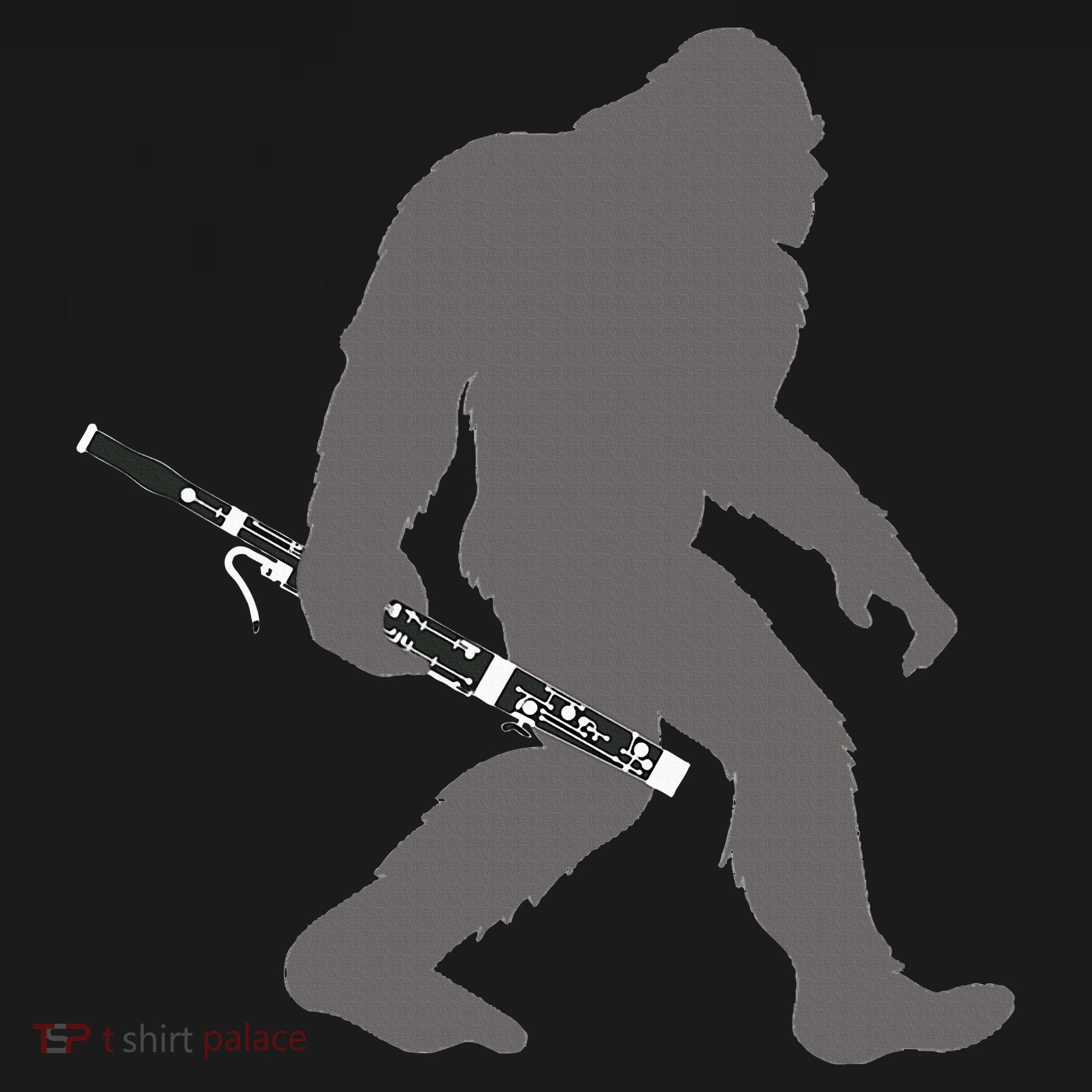 Funny Bassoonist Bigfoot Musician With Bassoon Kids Hoodie