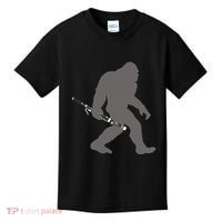 Funny Bassoonist Bigfoot Musician With Bassoon Kids T-Shirt thumb 0