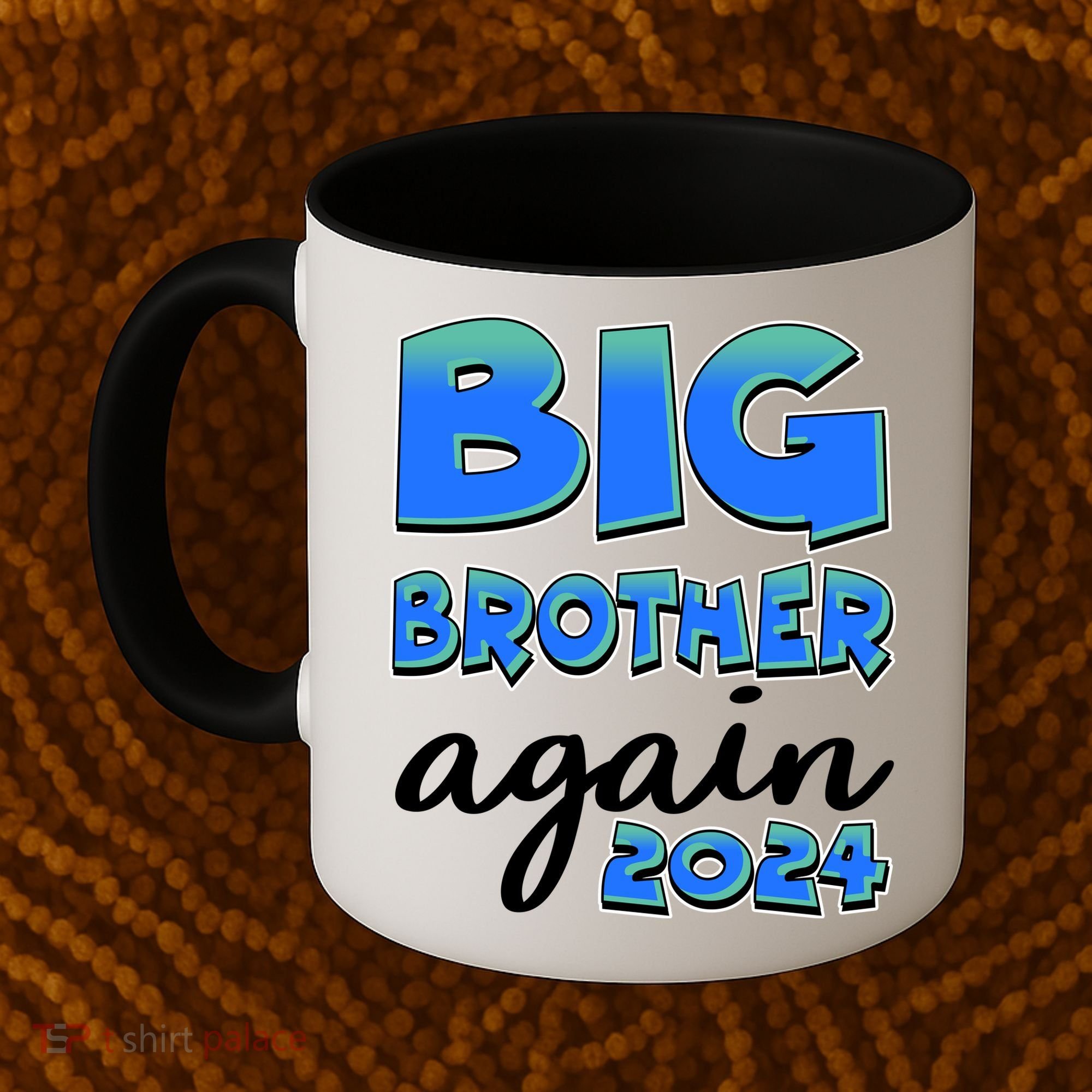 Funny Big Brother Again 2024 New Baby Sibling Coffee Mug