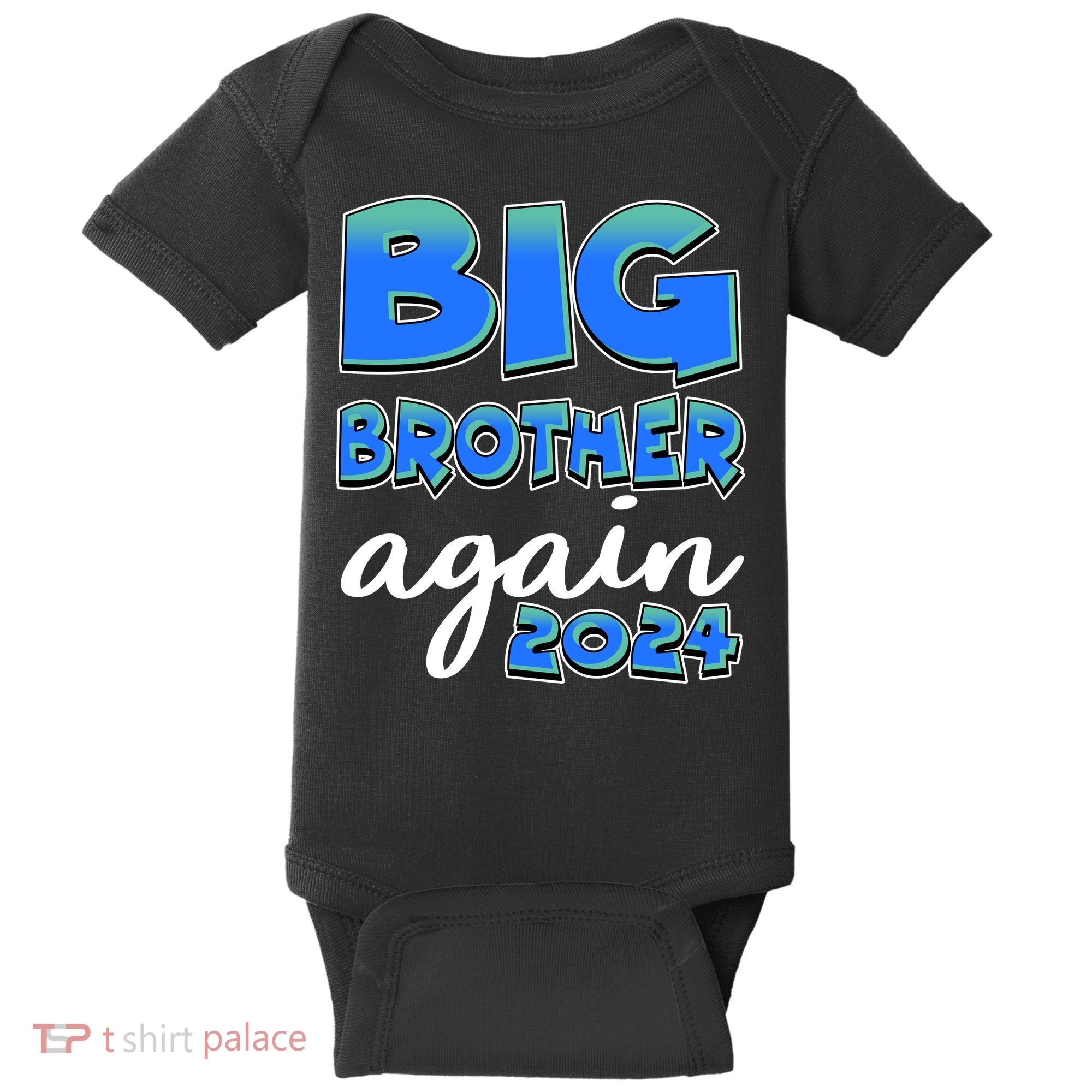 Funny Big Brother Again 2024 New Baby Sibling Baby Bodysuit