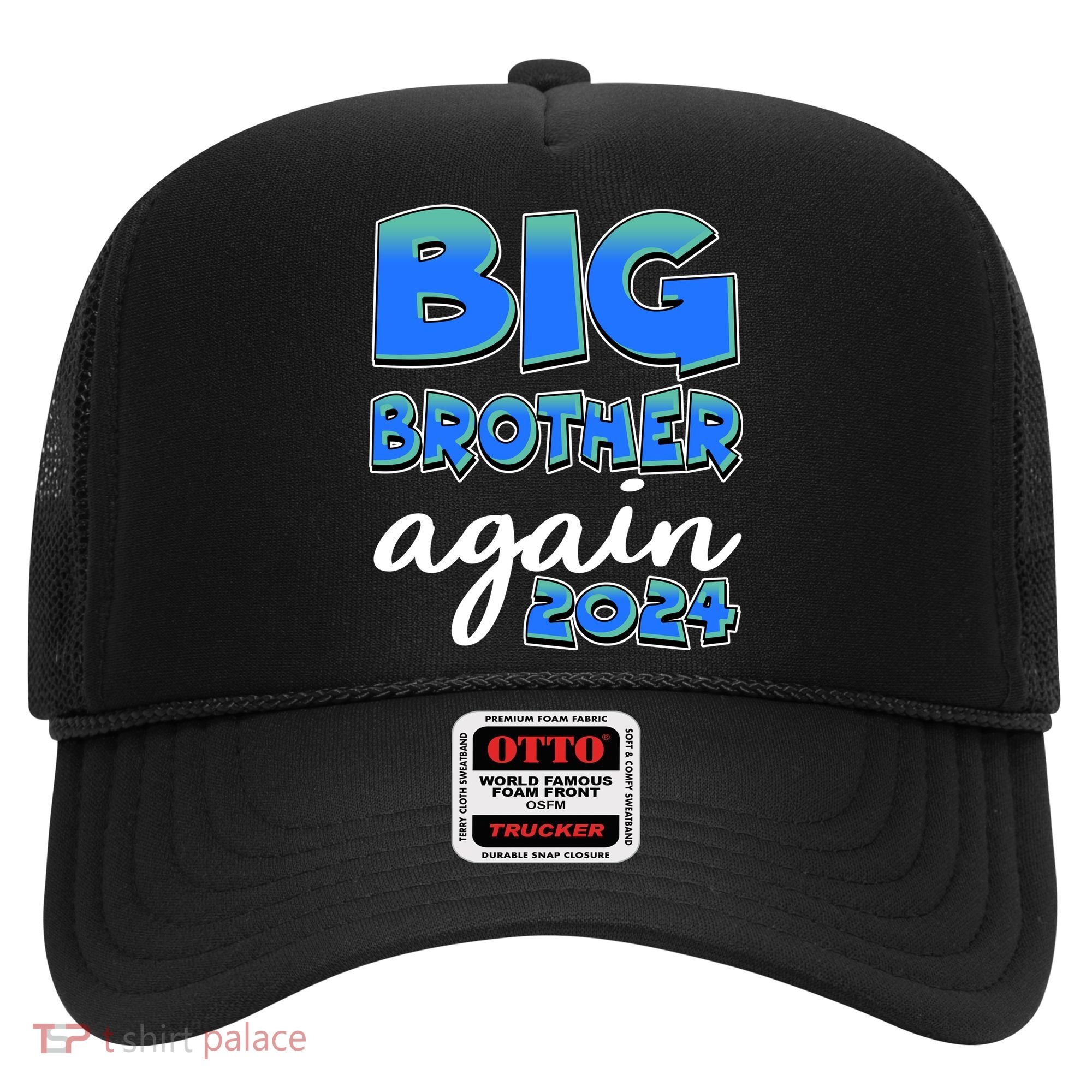 Funny Big Brother Again 2024 New Baby Sibling Hat