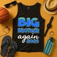 Funny Big Brother Again 2024 New Baby Sibling Tank Top thumb 4
