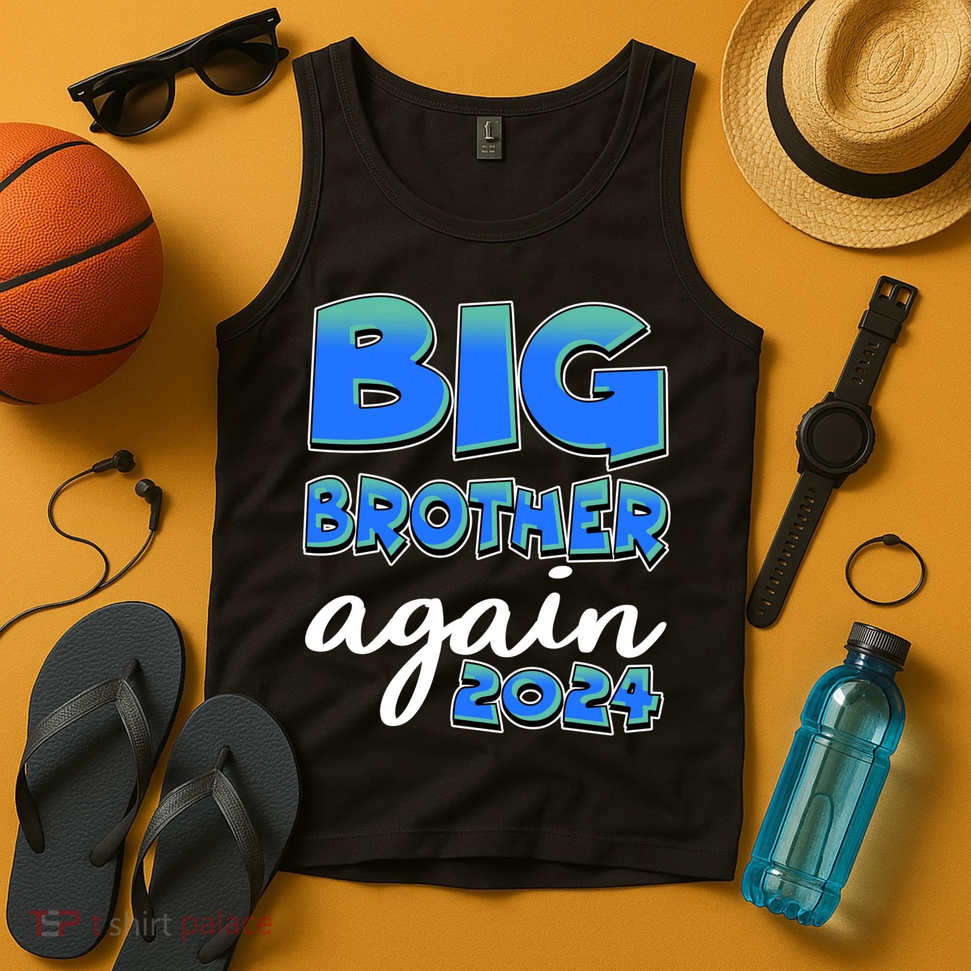 Funny Big Brother Again 2024 New Baby Sibling Tank Top
