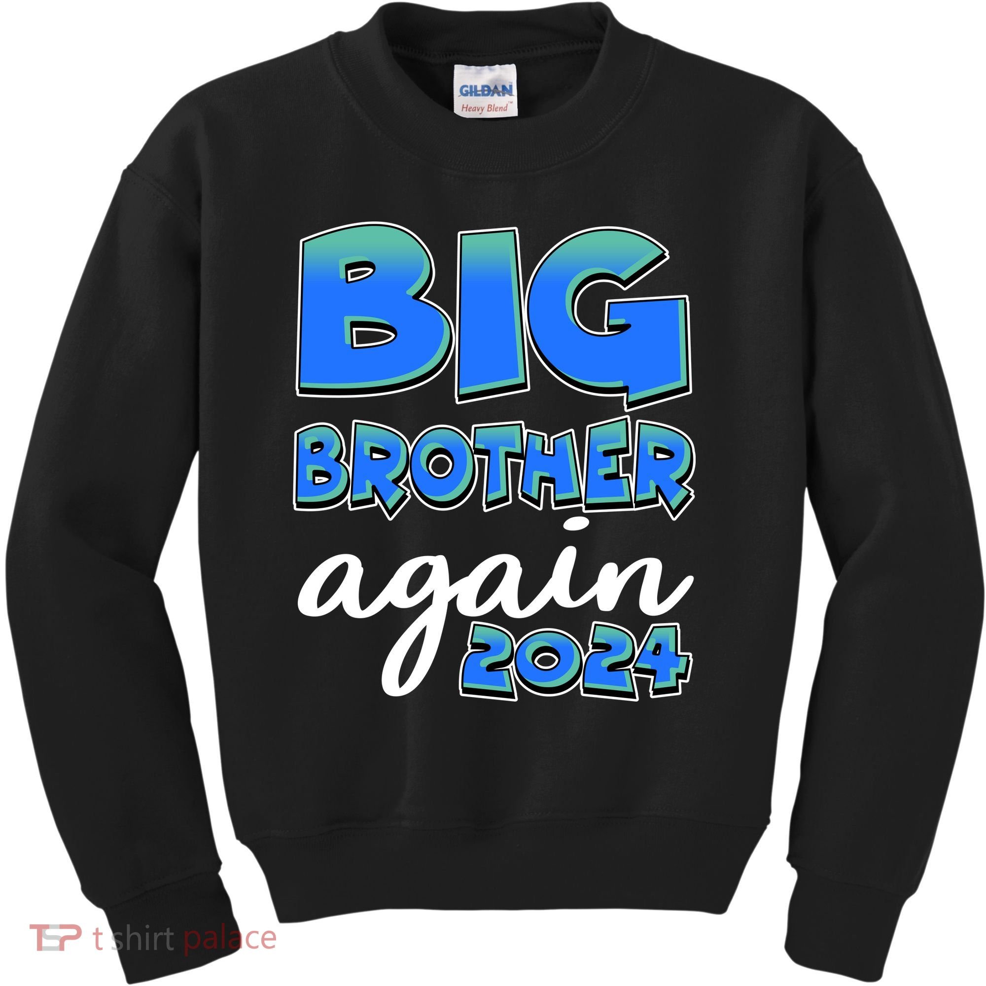 Funny Big Brother Again 2024 New Baby Sibling Kids Sweatshirt