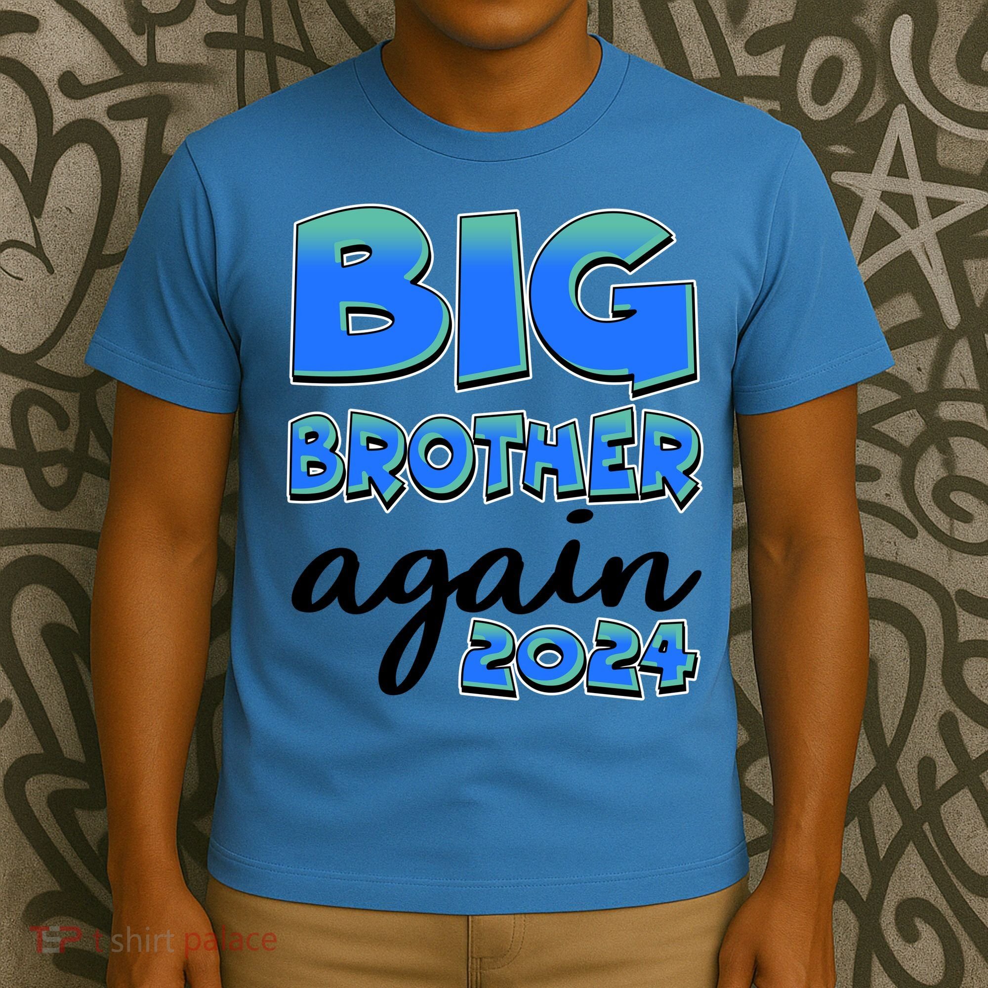 Funny Big Brother Again 2024 New Baby Sibling T-Shirt