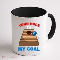 Fun Bean Bag Cornhole Your Hole Is My Goal Funny Gift Coffee Mug thumb 1