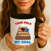 Fun Bean Bag Cornhole Your Hole Is My Goal Funny Gift Coffee Mug thumb 3