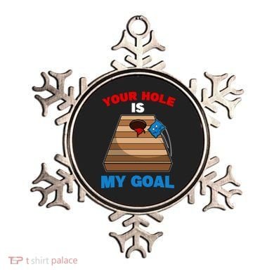 Fun Bean Bag Cornhole Your Hole Is My Goal Funny Gift Ornament