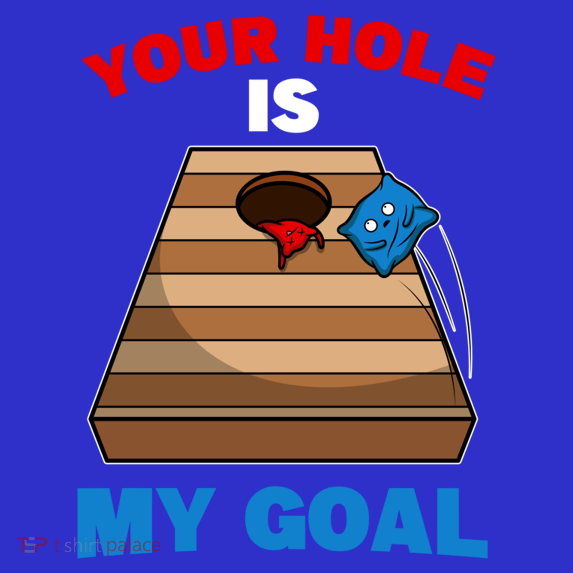 Fun Bean Bag Cornhole Your Hole Is My Goal Funny Gift Coaster