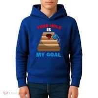Fun Bean Bag Cornhole Your Hole Is My Goal Funny Gift Kids Hoodie thumb 4