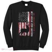Flag Best Buckin Step Dad Ever Deer Hunting Fathers Day Sweatshirt thumb 0