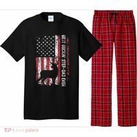 Flag Best Buckin Step Dad Ever Deer Hunting Fathers Day Pajama Set thumb 0