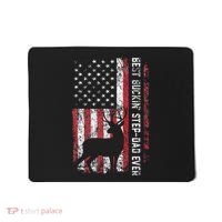 Flag Best Buckin Step Dad Ever Deer Hunting Fathers Day Mousepad thumb 0