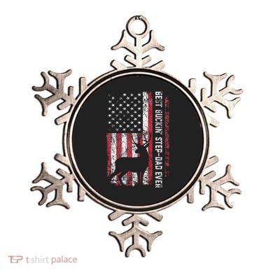 Flag Best Buckin Step Dad Ever Deer Hunting Fathers Day Ornament