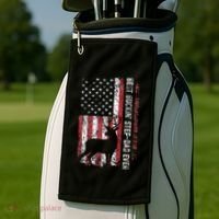 Flag Best Buckin Step Dad Ever Deer Hunting Fathers Day Golf Towel thumb 2