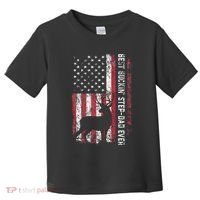 Flag Best Buckin Step Dad Ever Deer Hunting Fathers Day Toddler T-Shirt thumb 0