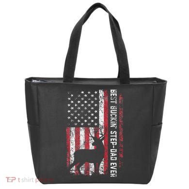 Flag Best Buckin Step Dad Ever Deer Hunting Fathers Day Tote Bag
