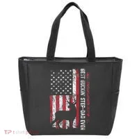 Flag Best Buckin Step Dad Ever Deer Hunting Fathers Day Tote Bag thumb 0