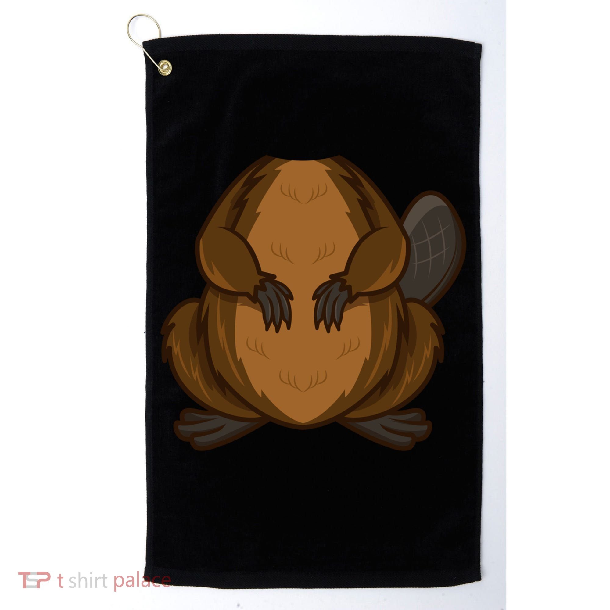 Funny Beaver Body Headless Halloween Easy Costume Outfit Cool Gift Golf Towel