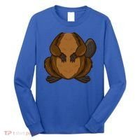 Funny Beaver Body Headless Halloween Easy Costume Outfit Cool Gift Long Sleeve Shirt thumb 0